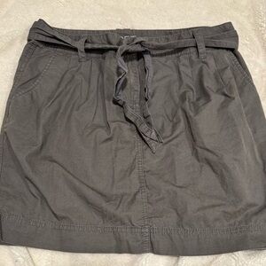 LOFT Gray Women's Skirt with Belt